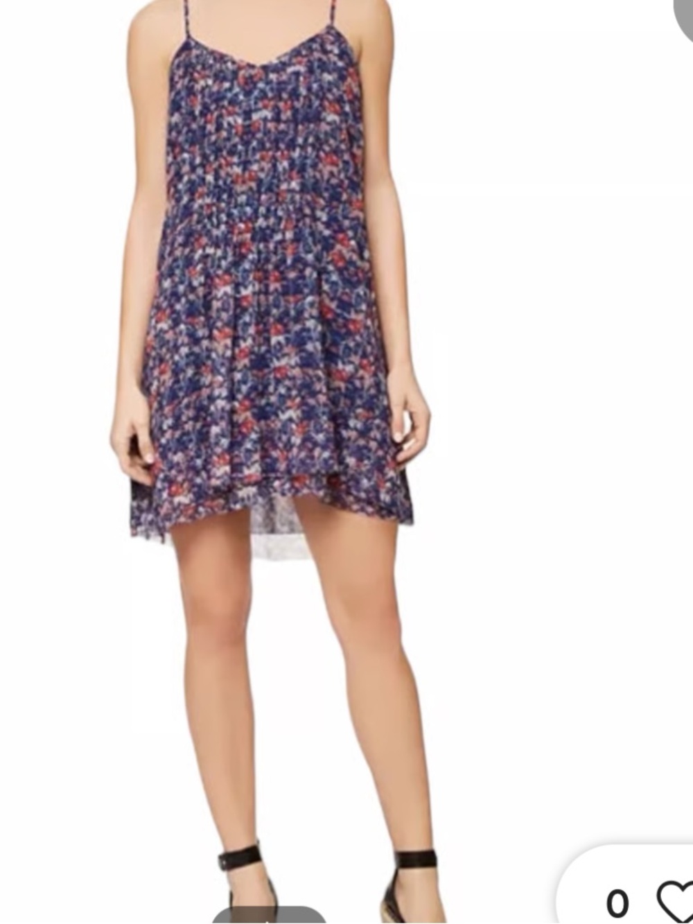 Sanctuary Spring Fling Floral Print Pintuck Spaghetti Strap Dress ,Medium